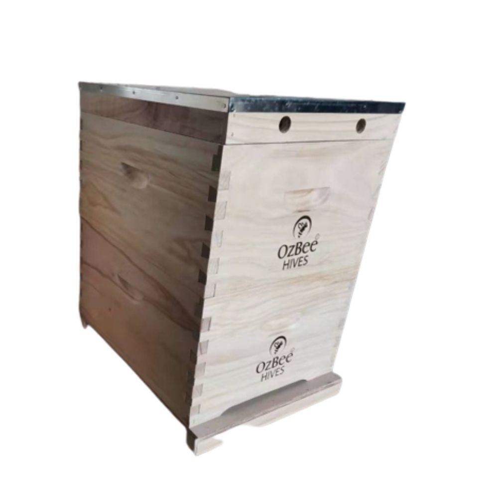 10 Frames Premium Double Beehive Kit NZ Pine Timber-Flat Pack Boxes, OZBEE Premium Beehive-2
