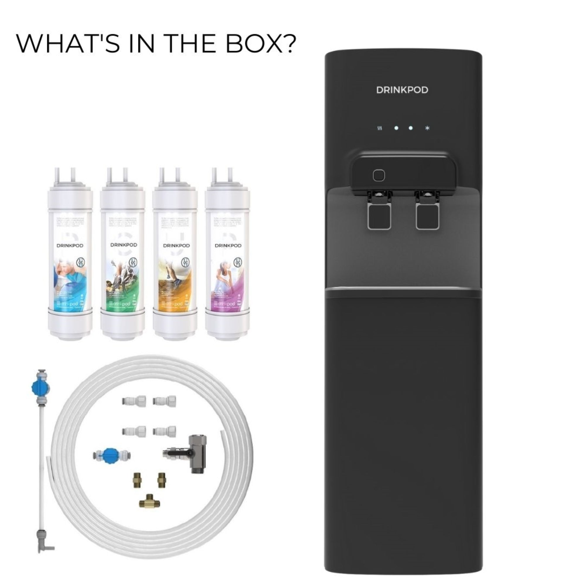 Drinkpod 5000 Pro Series - XL Large Capacity Bottleless Purification Water Cooler With Extra Set of Filters-4