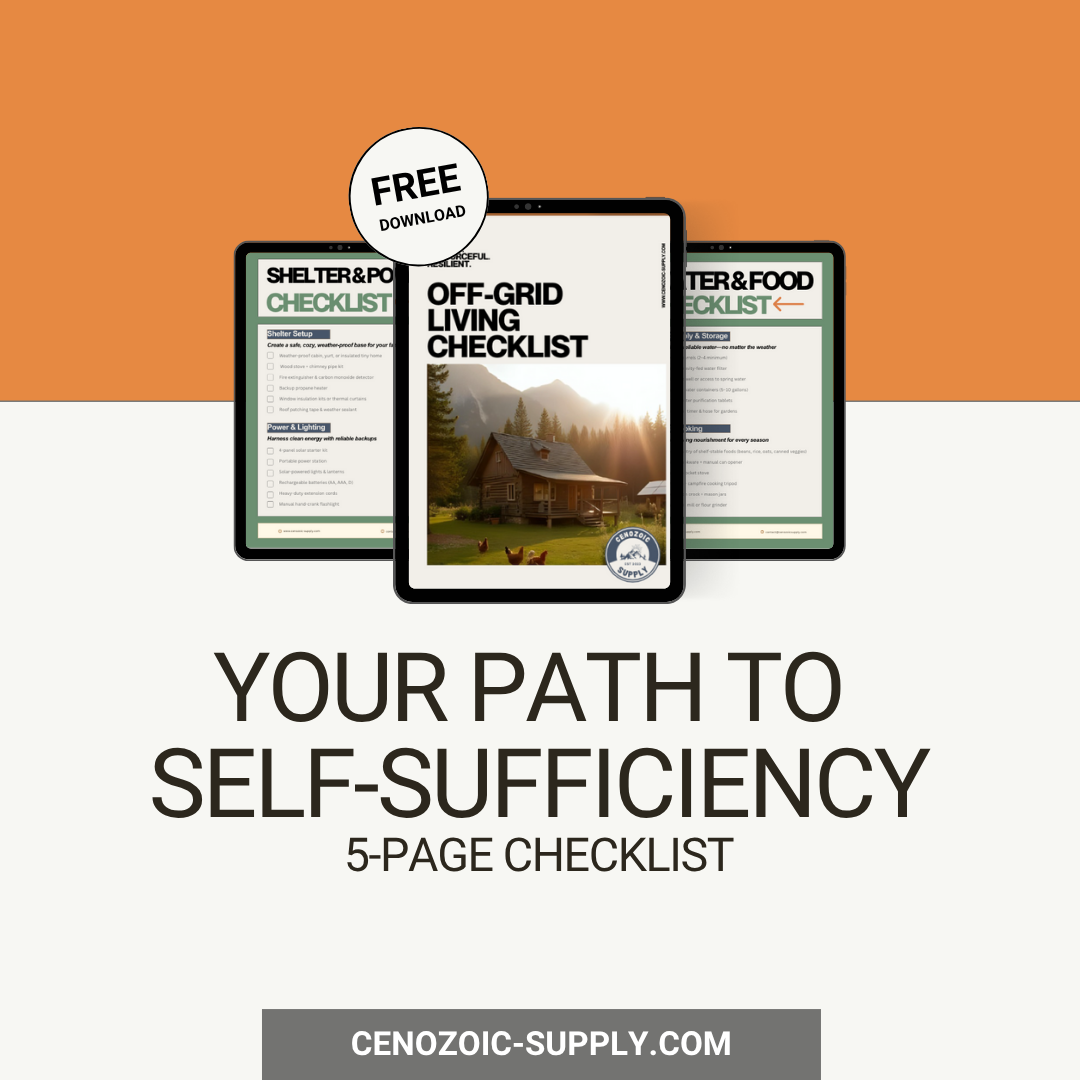 (FREE Download) Everything You Need to Go Off-Grid — Organized Into 5 Simple Lists
