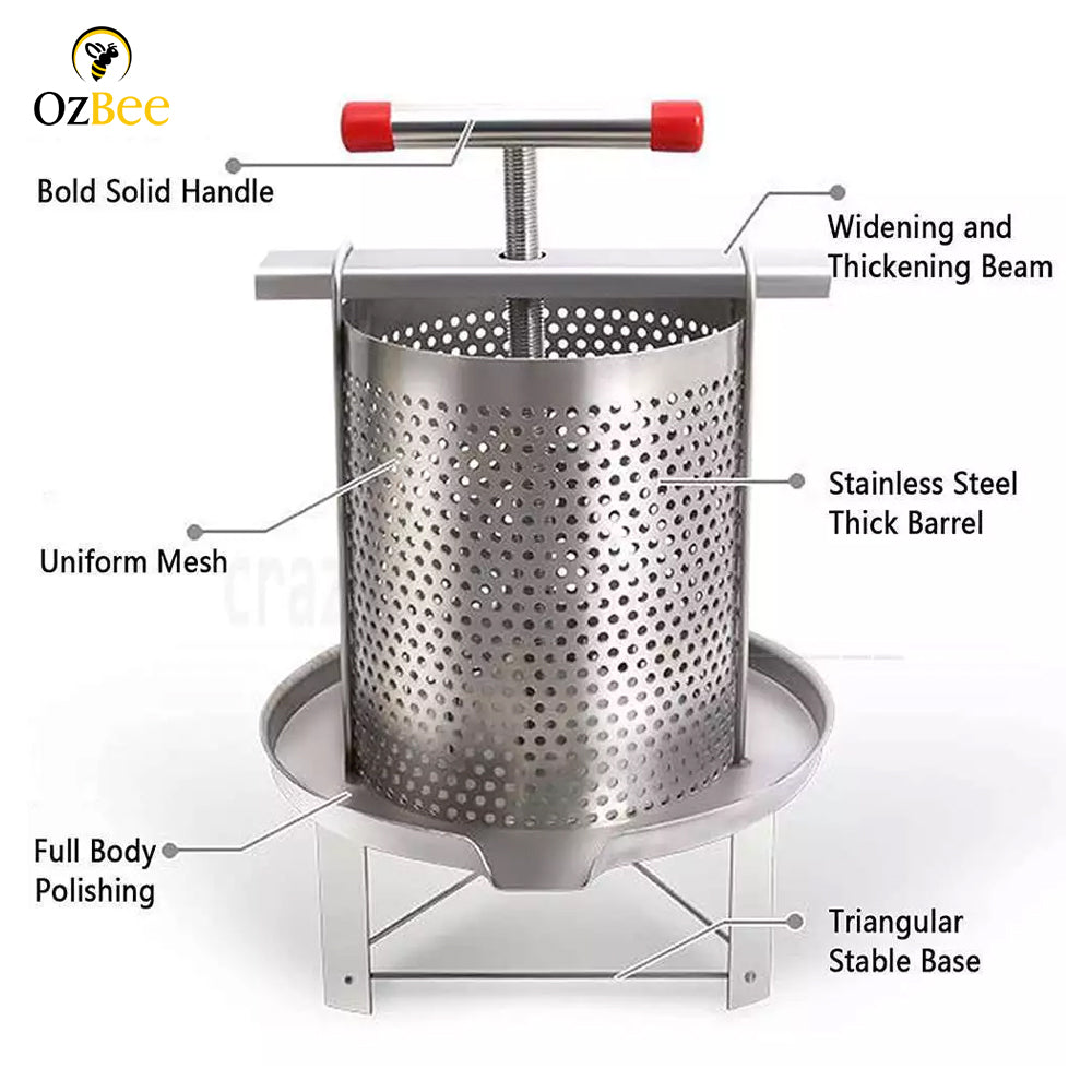 Bee Honey Presser Manual Wine Press Wax Press Machine Beekeeping Equipment-1