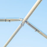 Outsunny 11.5' L x 10' W x 6.5' H Walk-in Tunnel Greenhouse with PE Cover, Zippered Door, 6 Mesh Windows, Green