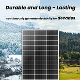 Nature's Generator 100W Rigid Solar Panels w/ cable and connector (2 Pack)