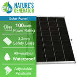 Natures Generator 100W Rigid Solar Panels