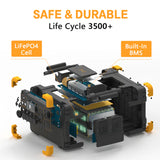 PECRON E2000LFP Expandable Portable Power Station - 2000W, 1920Wh