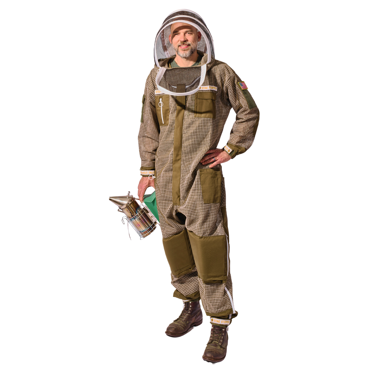 Sting Stopper Professional Triple Layer Ventilated Full Beekeeping Suit