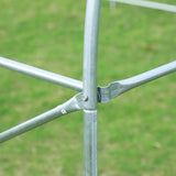 Outsunny 20' L x 10' W x 7' H Walk-in Tunnel Greenhouse with PE Cover, Zippered Door, 8 Mesh Windows, White