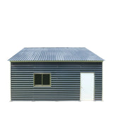 TMG Industrial 20' x 20' Metal Garage Shed, 9' High Double Front Doors, 13' Peak, 400 Sq-Ft