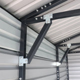 TMG Industrial 26' x 40' Metal Garage Shed, 9' High Double Front Doors, 14' Peak, 1040 Sq-Ft