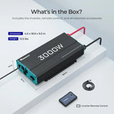 Renogy - P2 Series - 3000W 12V Pure Sine Wave Inverter
