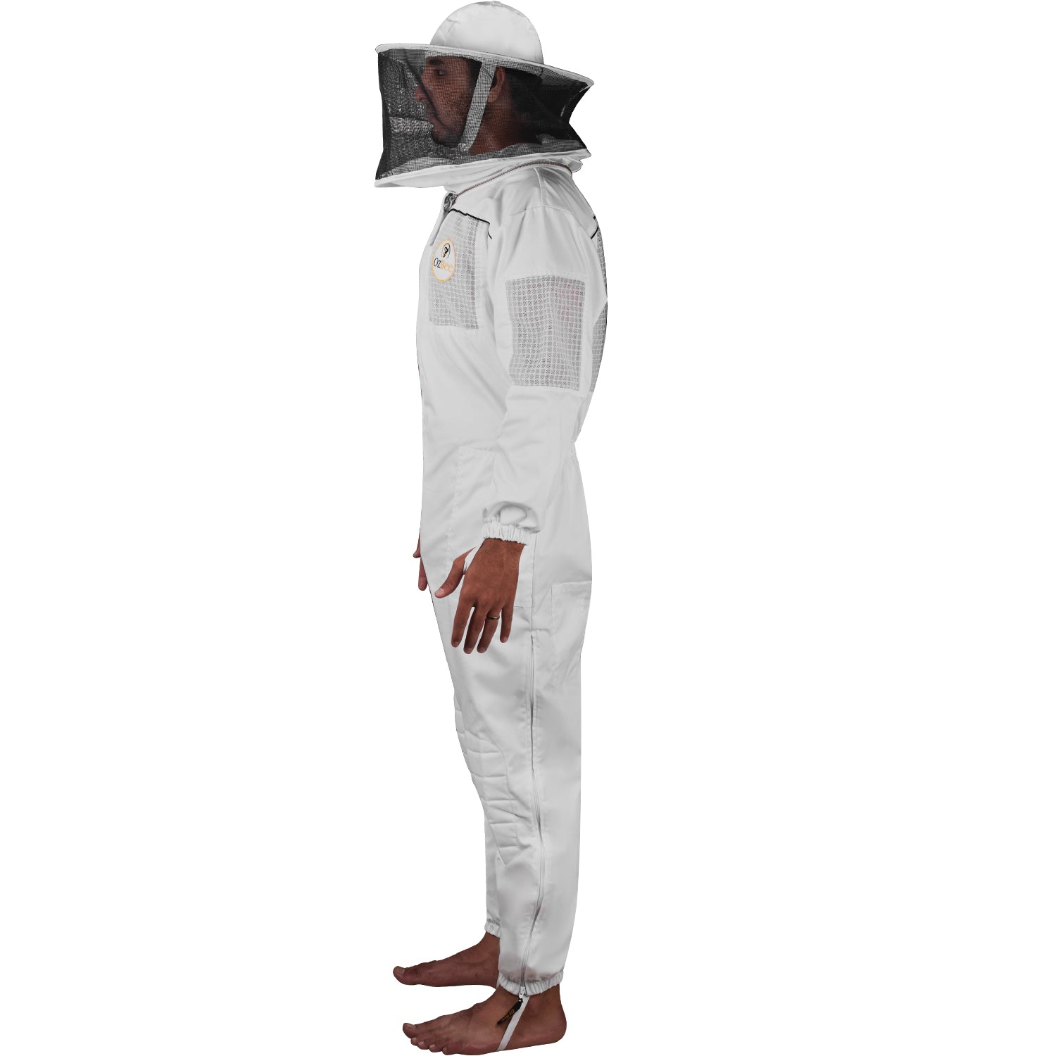 OZBEE Beekeeping Suit Poly Cotton Semi Ventilated Round Head Suit-1