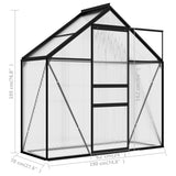 vidaXL Greenhouse Patio Grow House Outdoor Green House Anthracite Aluminum-2