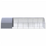 vidaXL Outdoor Chicken Coop 9.8'x26.2'x6.6' Galvanized Steel-3