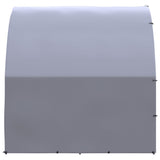 vidaXL Outdoor Chicken Coop 9.8'x26.2'x6.6' Galvanized Steel-4