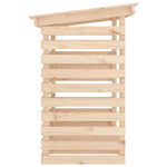 vidaXL Firewood Rack Storage Log Holder Carrier Organizer Solid Wood Pine-4