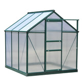 6 x 6 ft Walk-In Greenhouse, Polycarbonate Panels, Heavy-Duty Aluminum Frame