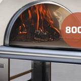 Empava Outdoor Wood Fired Pizza Oven - Powder Coated Red Roof