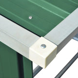 vidaXL Firewood Log Storage Rack, Galvanized Steel, 64.2"