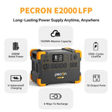 Pecron E2000LFP Portable Power Station 1920Wh Expandable to 8064Wh LiFePO4 Battery 2000W Solar Generator for Home, Camping, RV-0
