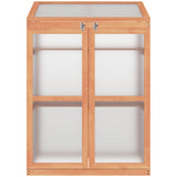 Outsunny Wooden Frame Greenhouse Cabinet, 30" L x 24" W x 44" H, Natural