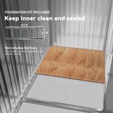 Outsunny 9' x 6' Metal Storage Shed with 2 Sliding Doors, 4 Air Vents, Dark Gray