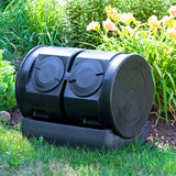 Dual Lid 7-Cubic ft. Composting Bin Tumbler with Compost Tea Collector