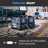 Pulsar 4,000-Watt Dual Fuel Inverter Generator, Portable & Super-quiet