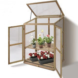 30 x 22 x 43 Inch Garden Portable Wooden Greenhouse-5