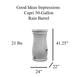 Impressions Capri 50 Gallon Rain Saver - Sandstone