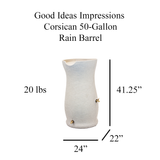 Impressions Corsican 50 Gallon Rain Saver - Sandstone