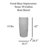 Impressions Stone 50 Gallon Rain Saver - Light Granite