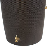 Impressions Bali 50 Gallon Rain Saver - Planter Top - Dark Brown
