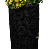 Good Ideas Impressions Palm 65 Gallon Rain Saver - Black
