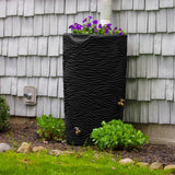 Good Ideas Impressions Palm 65 Gallon Rain Saver - Black