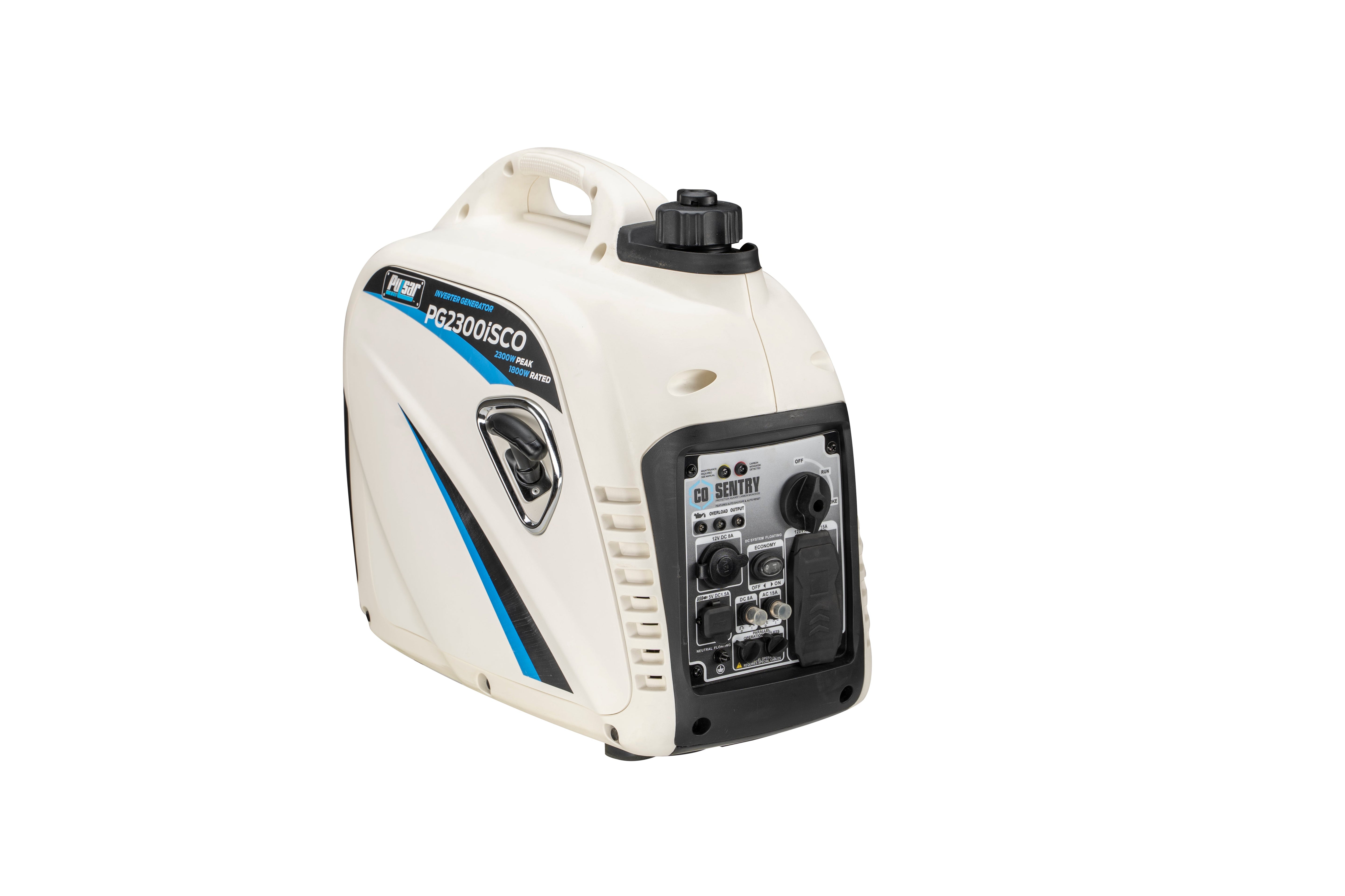 Pulsar 2,300-Watt/1,800-Watt Recoil Start Super Quiet Gasoline Powered Portable Inverter Generator with Advanced CO Shutoff-1