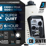 Pulsar 2,300-Watt Inverter Generator with CO Sentry
