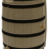Rain Wizard 65 Gallon Rain Barrel With Darkened Ribs - Khaki