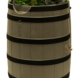 Rain Wizard 65 Gallon Rain Barrel With Darkened Ribs - Khaki