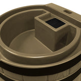 Rain Wizard 65 Gallon Rain Barrel With Darkened Ribs - Khaki