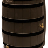 Rain Wizard 65 Gallon Rain Barrel With Darkened Ribs - Oak