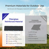 220/400W Lightweight Portable Solar Suitcase, Foldable Solar Panel with Kickstands for RV,Camping, Off Grid System-1