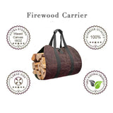 Canvas Firewood Carrier Log Carrying Bag-3