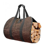 Canvas Firewood Carrier Log Carrying Bag-0