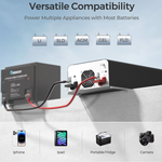 PUH - 12V 1000W Pure Sine Wave Inverter with UPS Transfer Switch and Built-in-1