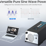 2000W 12V Pure Sine Wave Inverter Charger w/ LCD Display-3