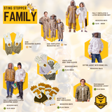 Sting Stopper Classic Cotton Beekeeping Jacket with Round Veil