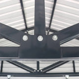 TMG Industrial 20' x 30' Metal Garage Shed, 9' High Double Front Doors, 13' Peak, 600 Sq-Ft