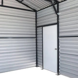 TMG Industrial 20' x 30' Metal Garage Shed, 9' High Double Front Doors, 13' Peak, 600 Sq-Ft