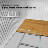 Outsunny 9' x 6' Metal Storage Shed with 2 Sliding Doors, 4 Air Vents, Green