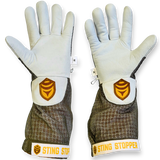 Sting Stopper Ventilated Goat Skin Beekeeping Gloves