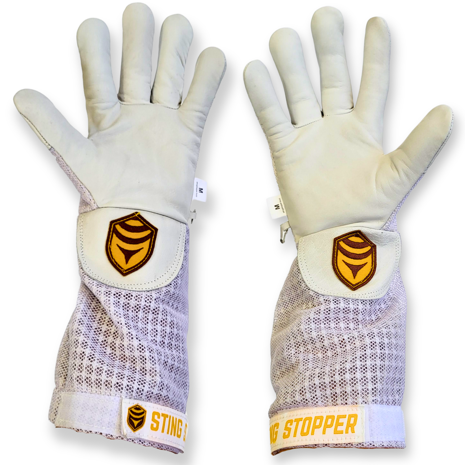 Sting Stopper Ventilated Goat Skin Beekeeping Gloves